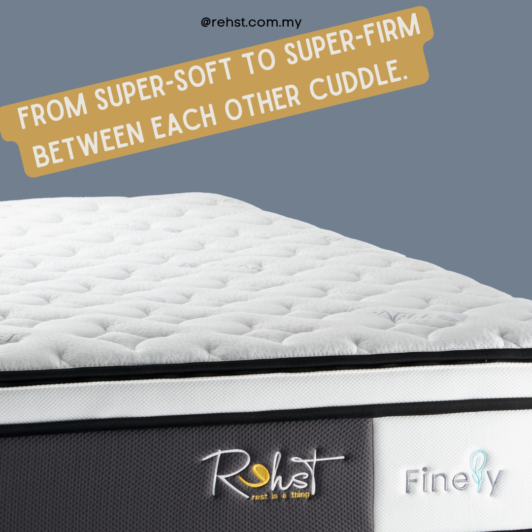 REHST Finely 13" Original Mattress (Queen Duo Perfecto)