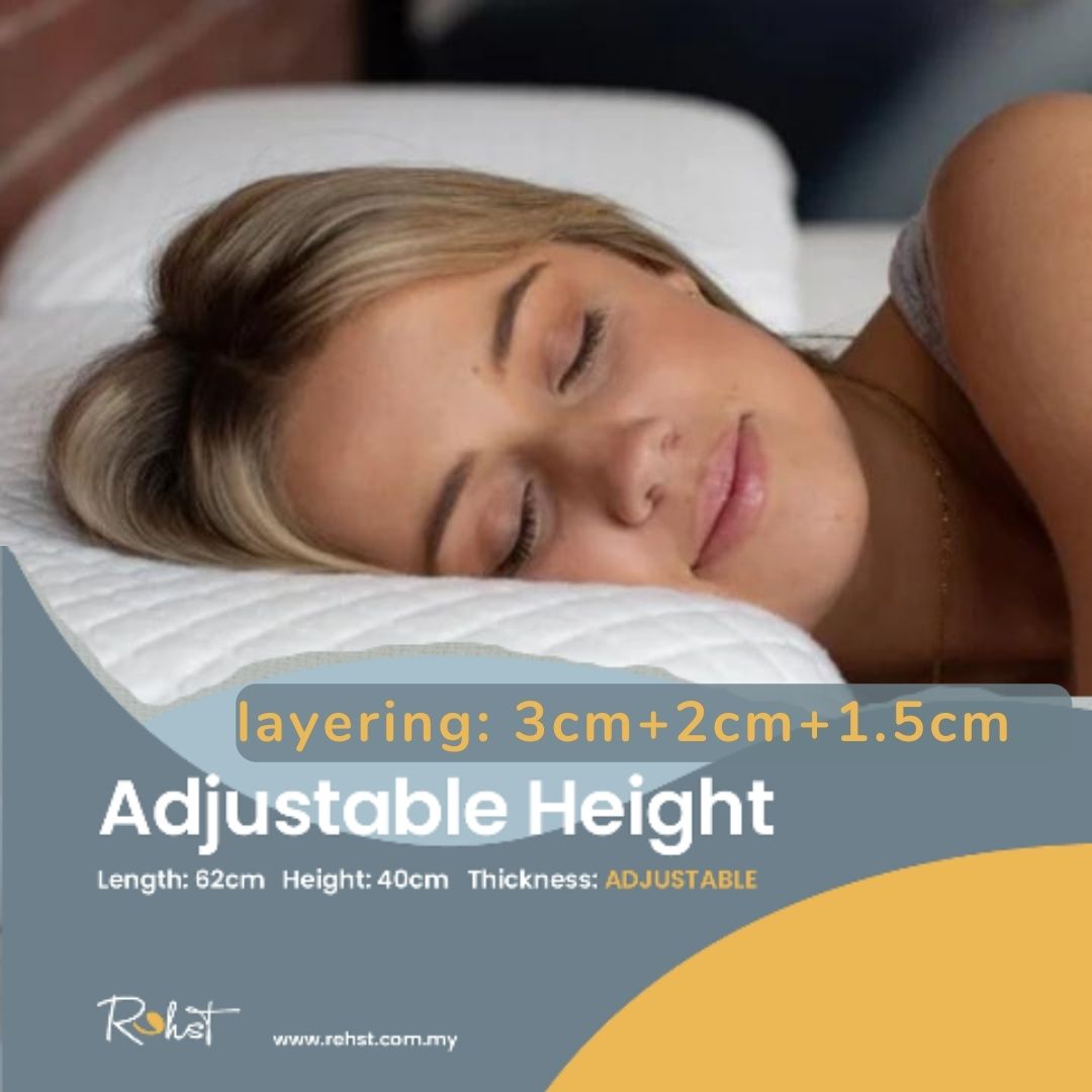 Rehst Adjustable Comfort Pillow x 2