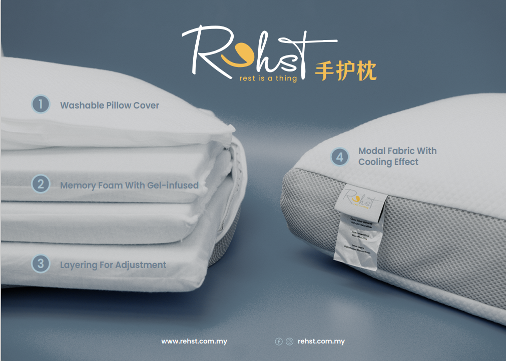 Rehst Adjustable Comfort Pillow x 2