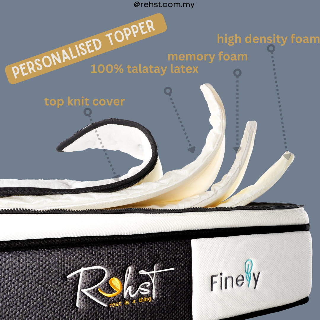 REHST Finely 13" Original Mattress (King Duo Perfecto)